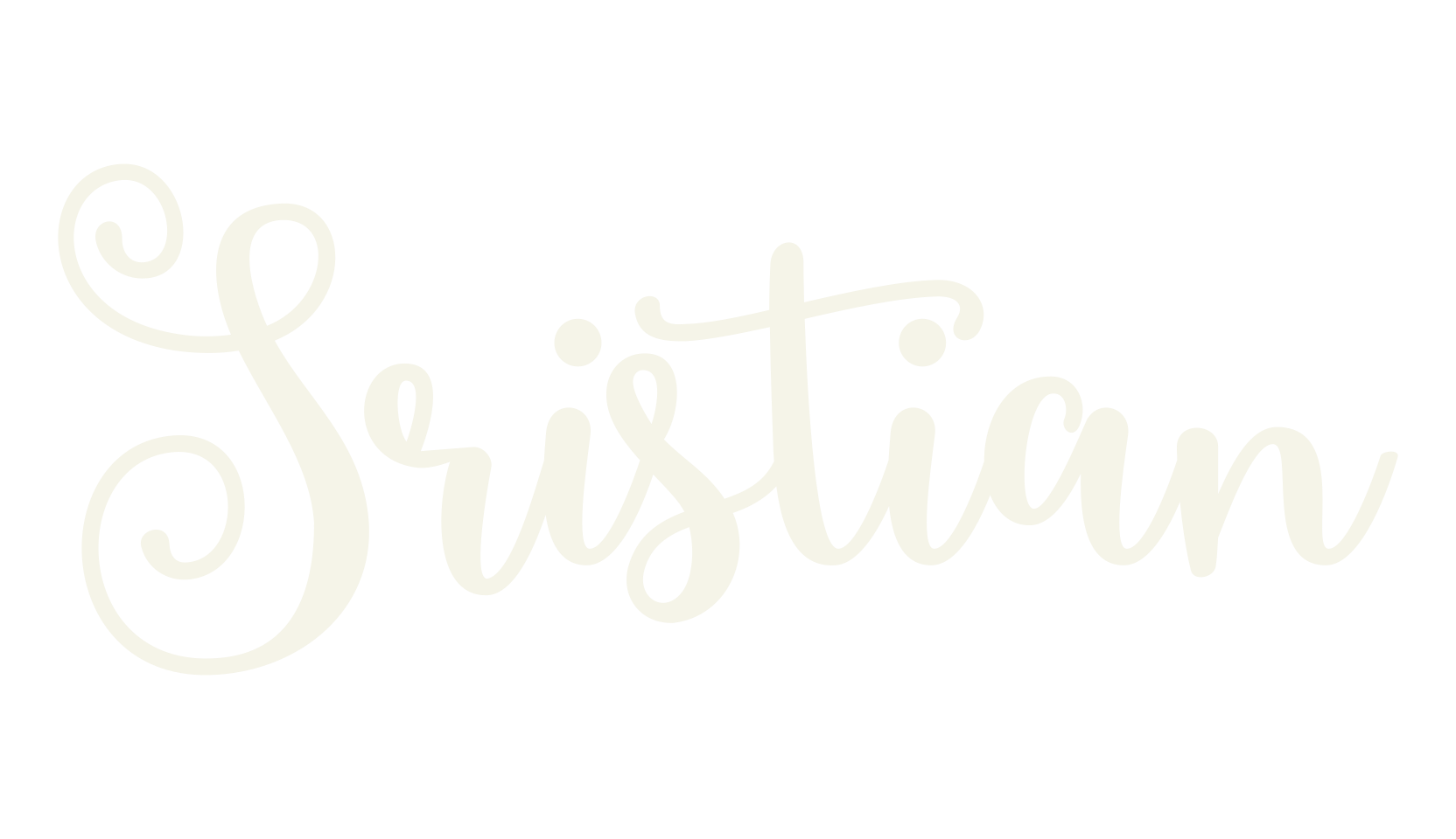 Sristian, handwriting font preview