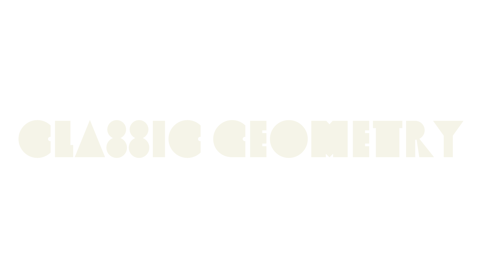 Classic Geometry, geometric font preview