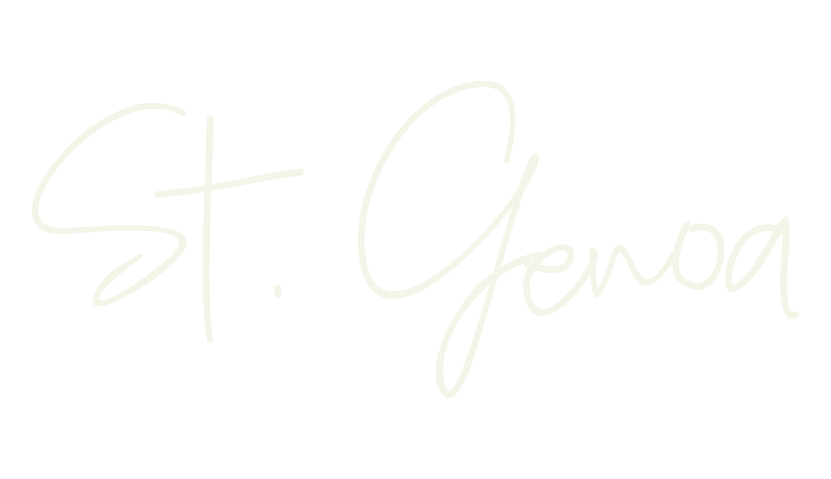 St . Genoa, signature font preview