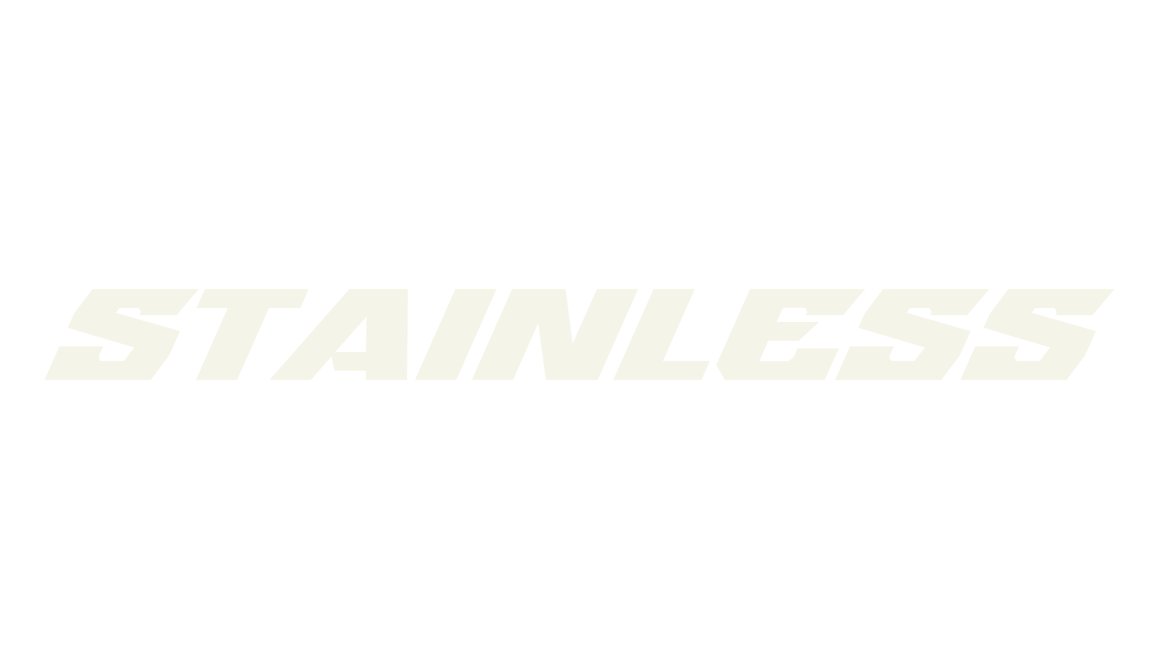 Stainless, all caps font preview