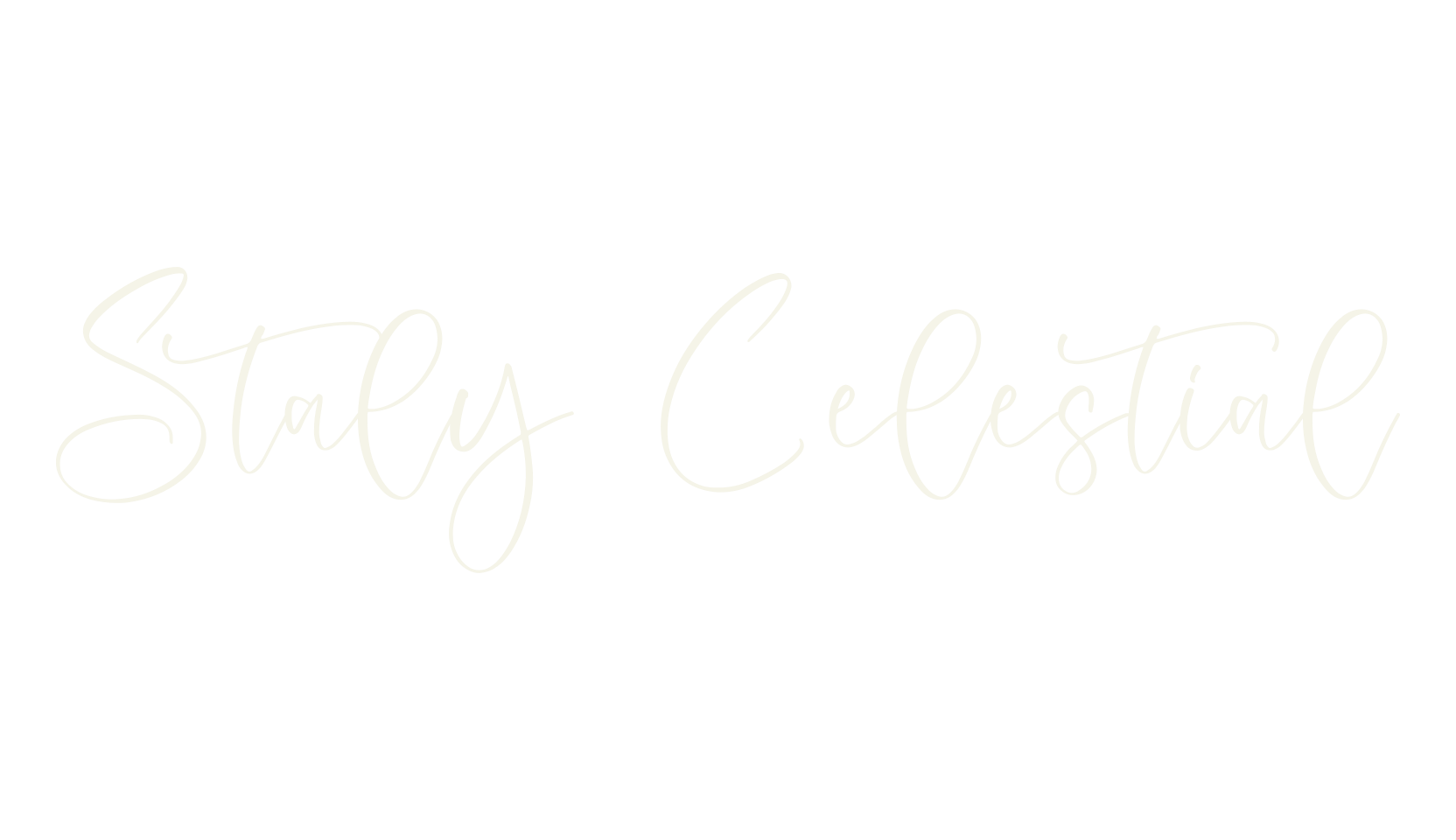 Staly Celestial, cursive font preview