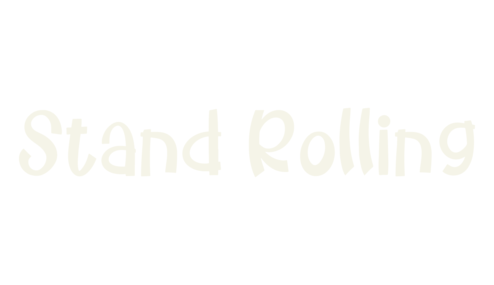 Stand Rolling, cute font preview