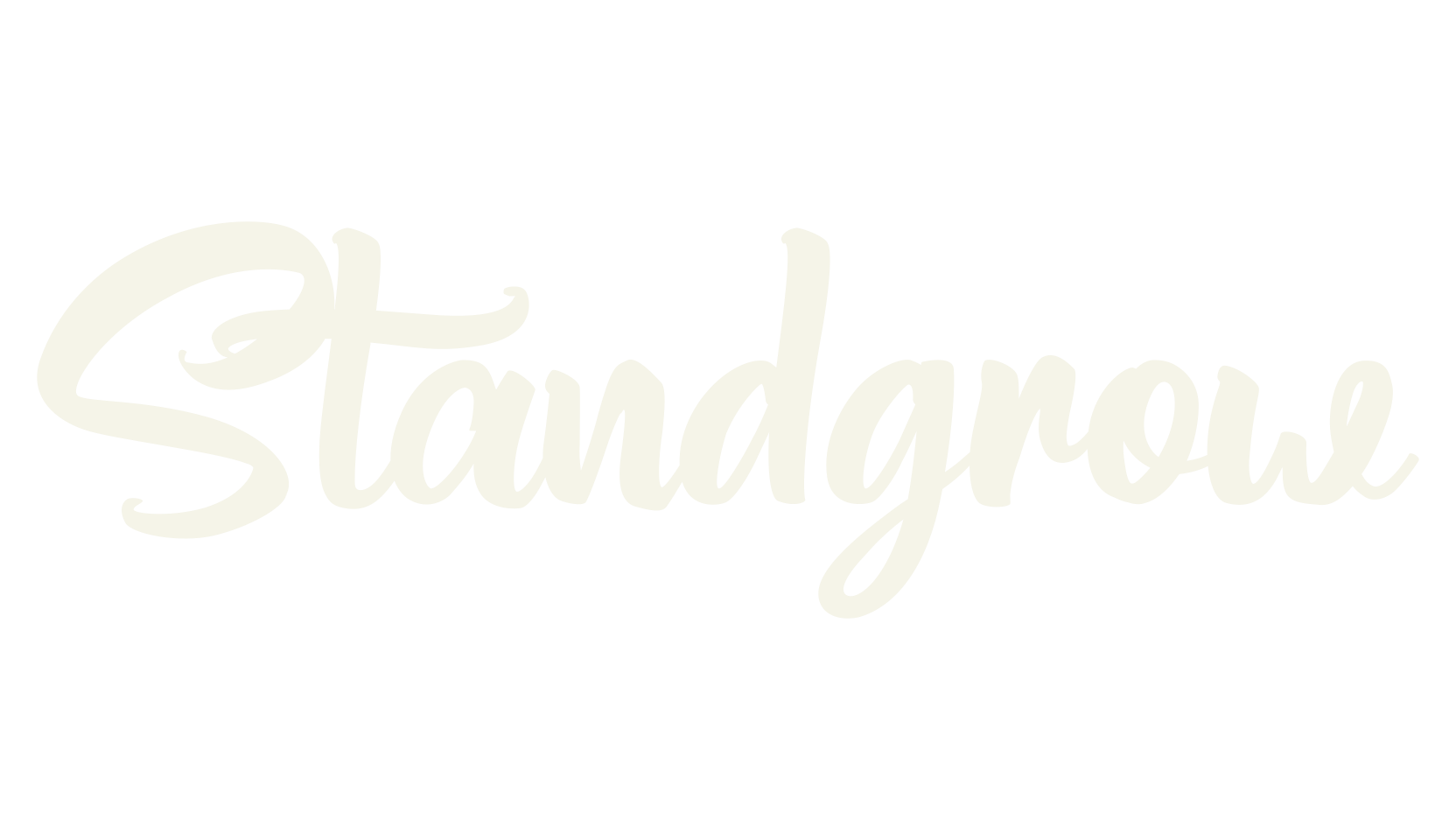 Standgrow, calligraphy font preview