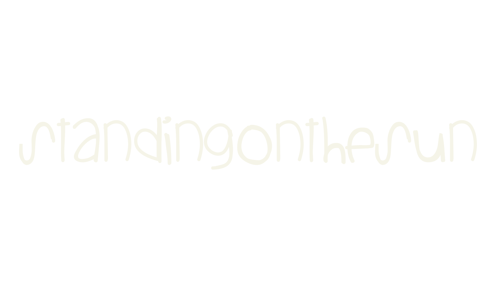 StandingOnTheSun, handwritten font preview