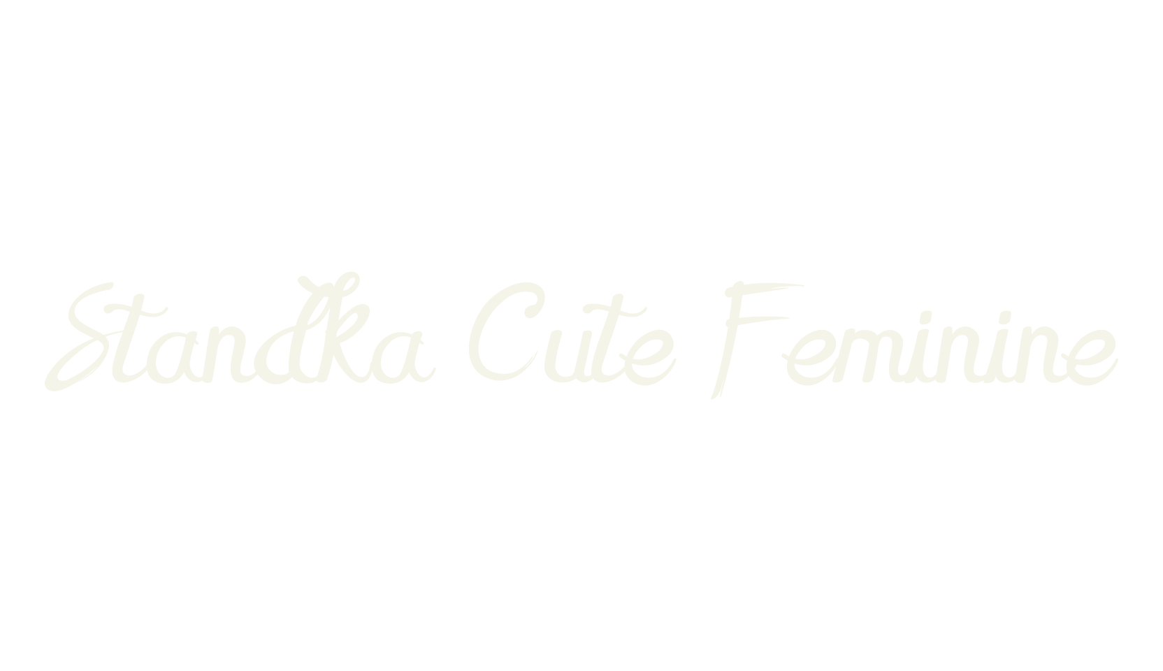 Standka Cute Feminine, fashion script font preview