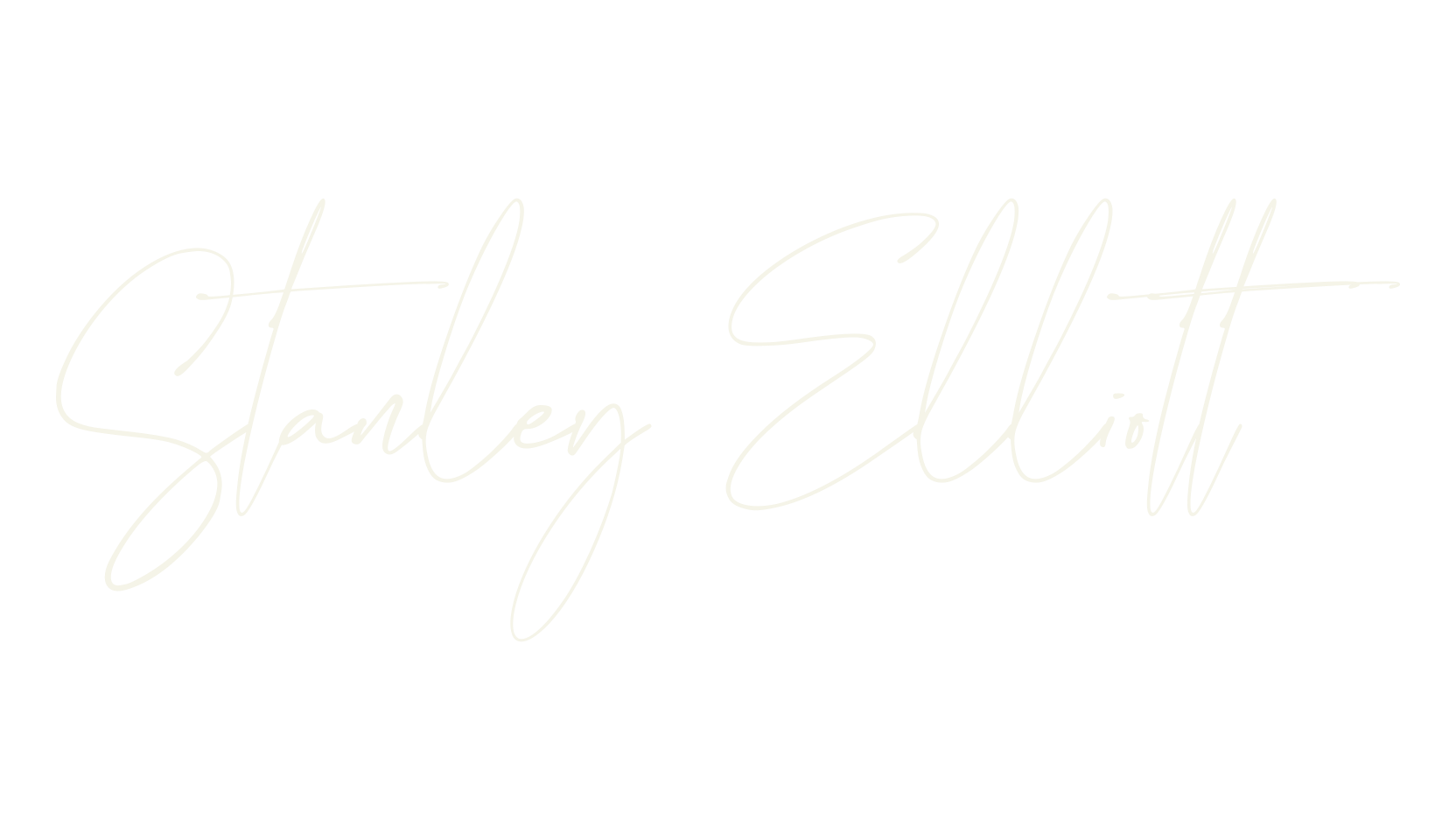 Stanley Elliott, handwriting font preview