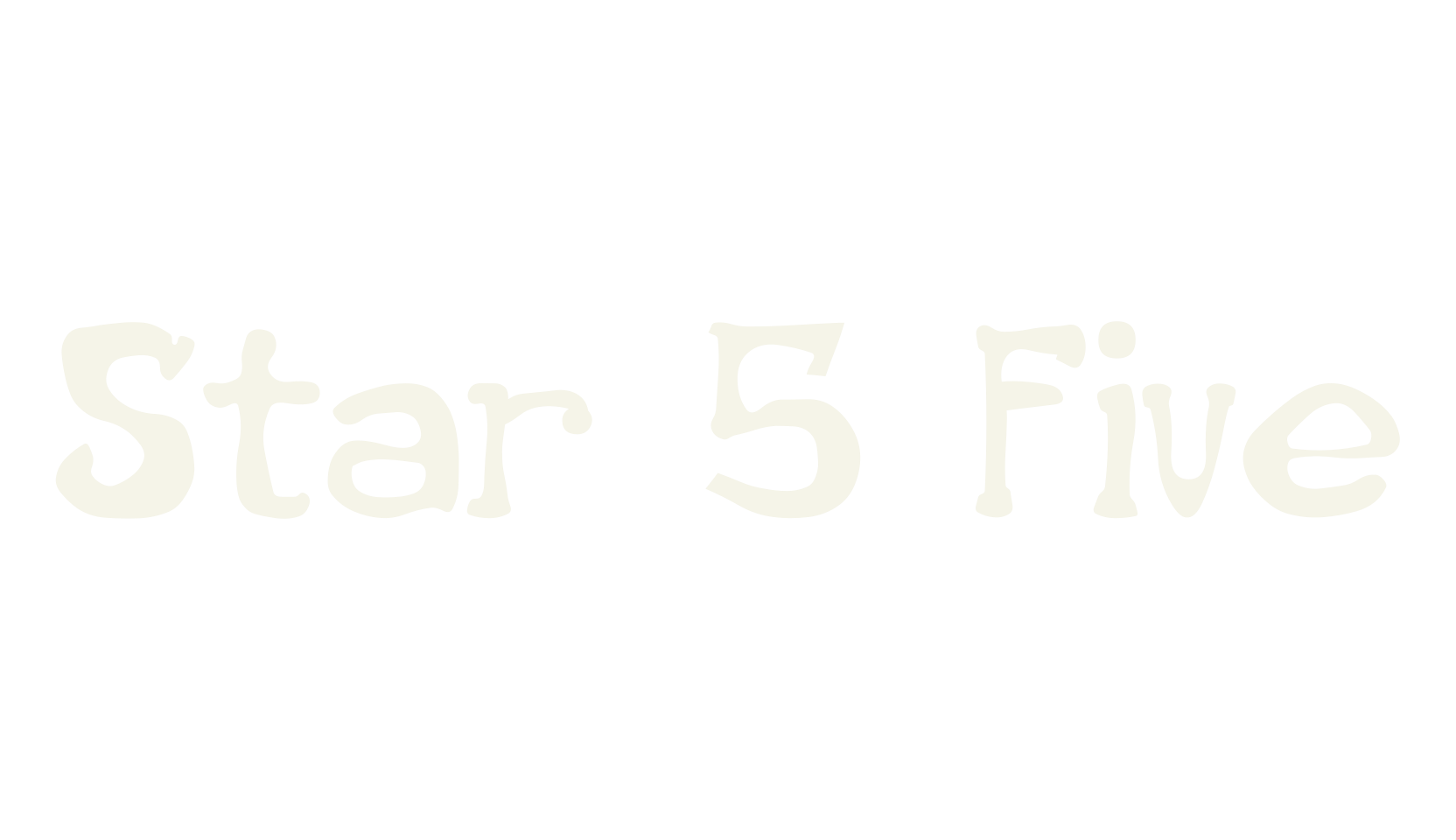 Star 5 Five, decorative font preview