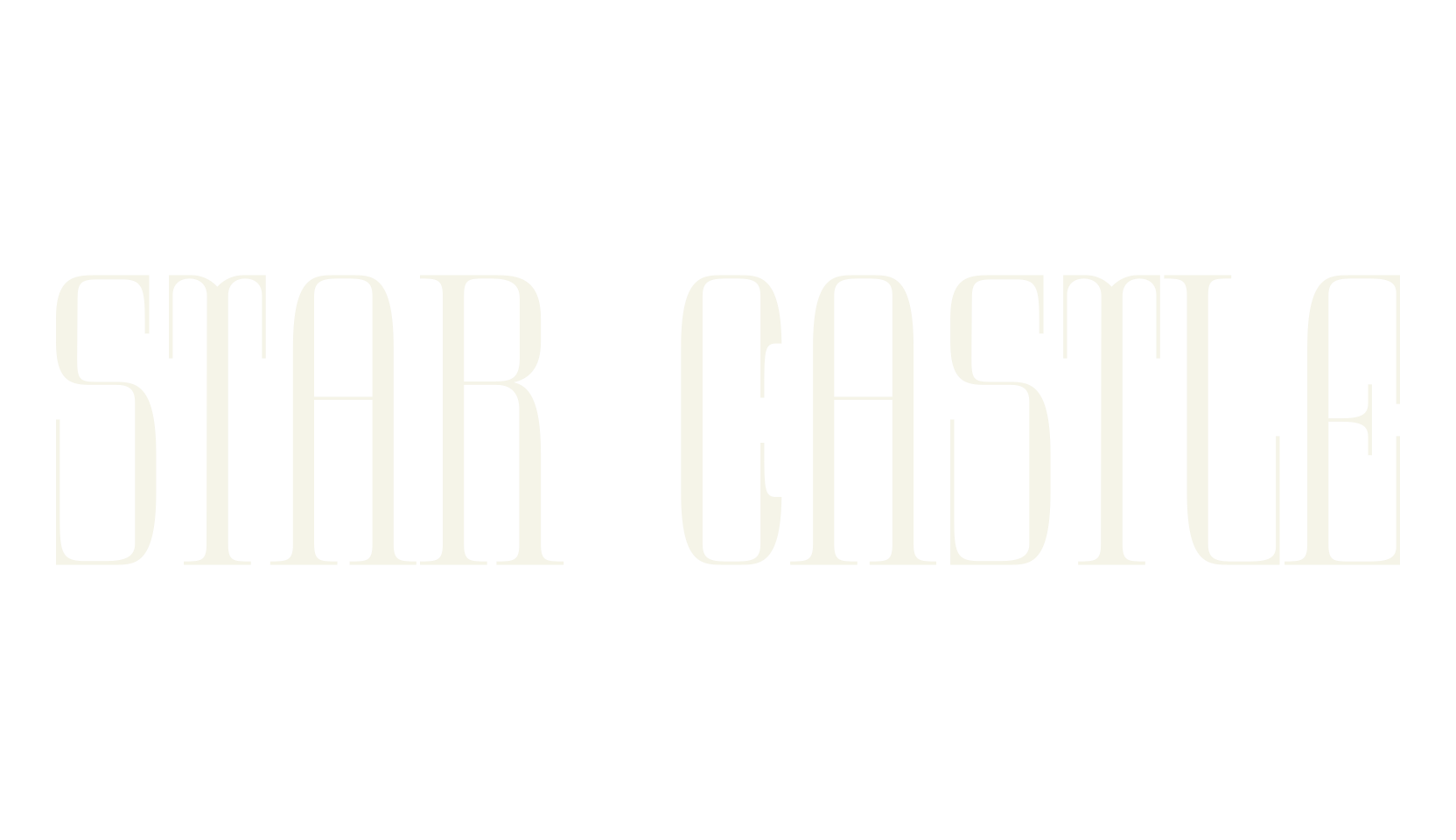 Star Castle, serif font preview