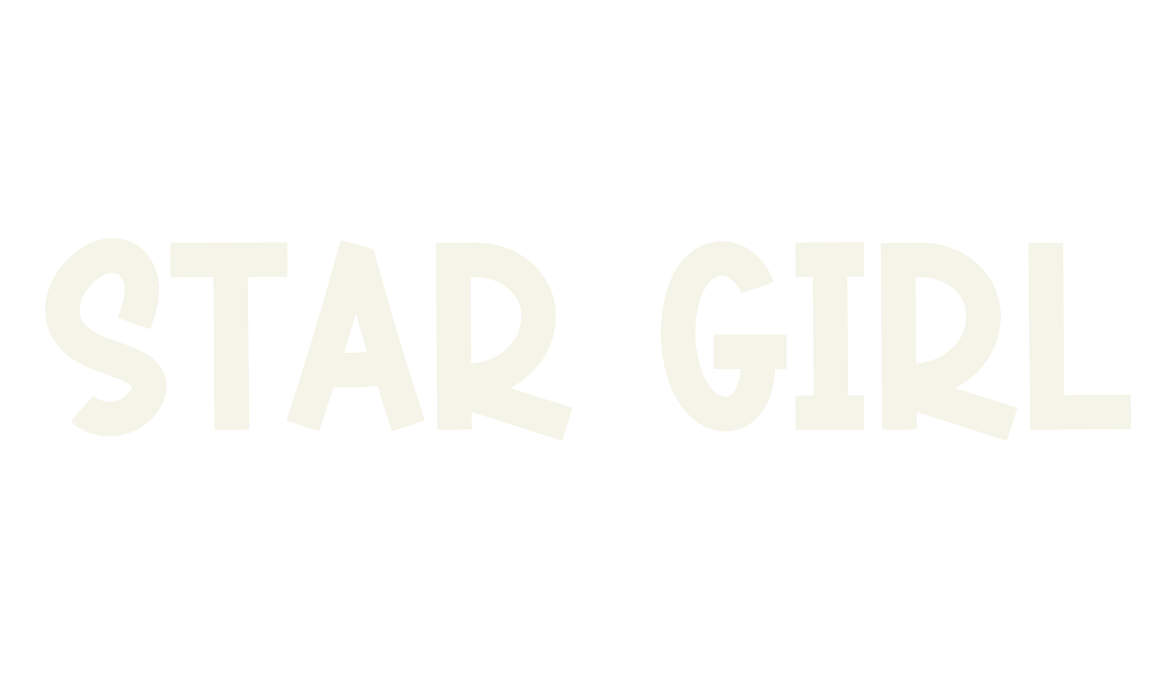 Star Girl, handwritten font preview