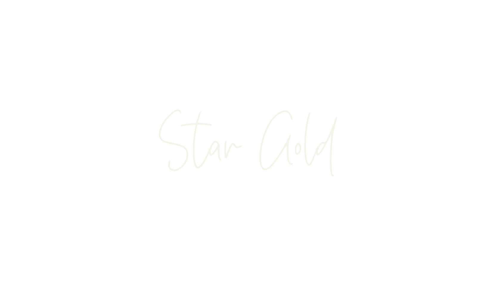 Star Gold, cursive font preview