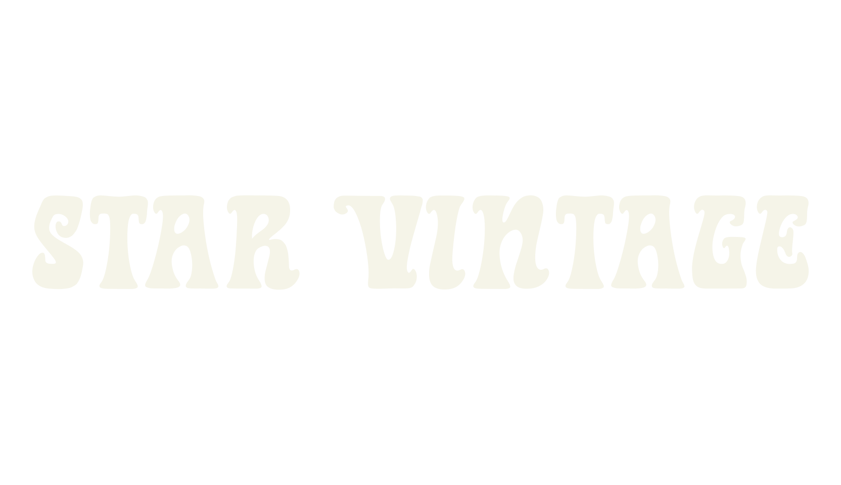 Star Vintage, psychedelic font preview
