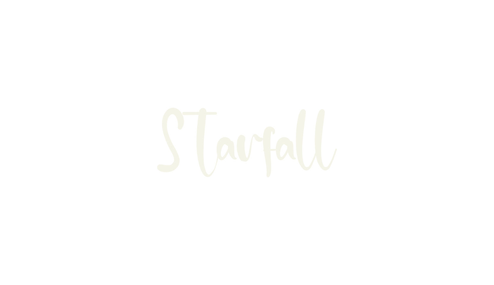 Starfall, fashion sign font preview