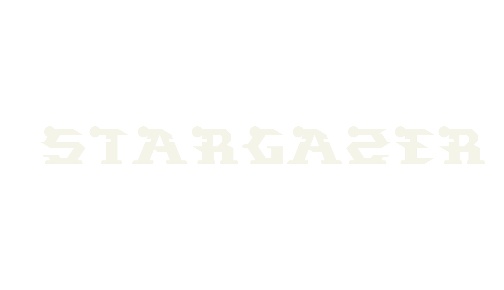 STARGAZER, display market font preview