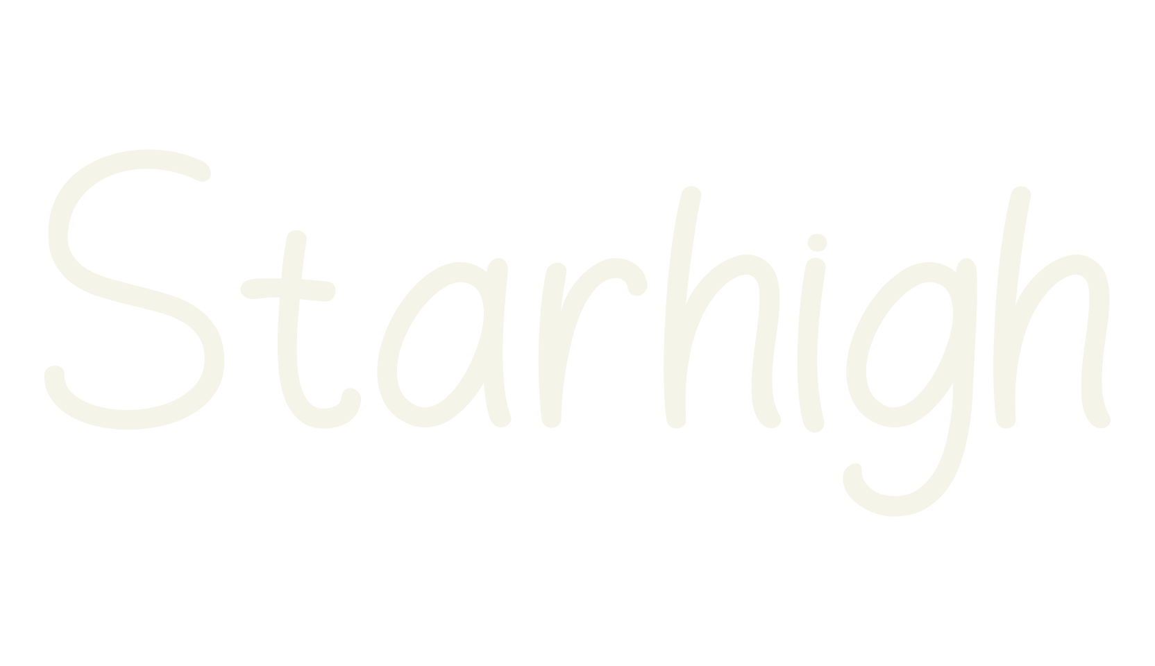 Starhigh, handwriting font preview