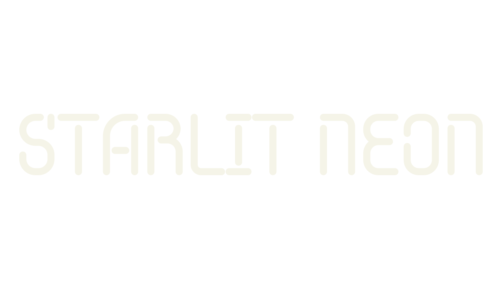 Starlit Neon, display market font preview