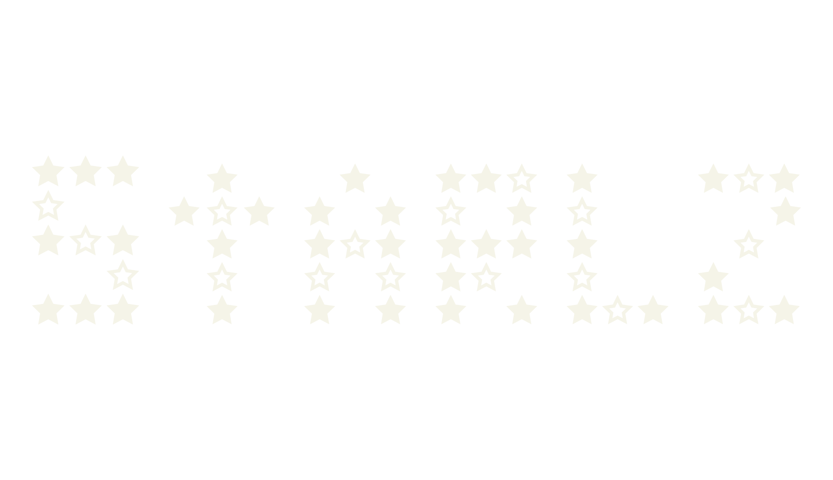 Starlz, stars font preview