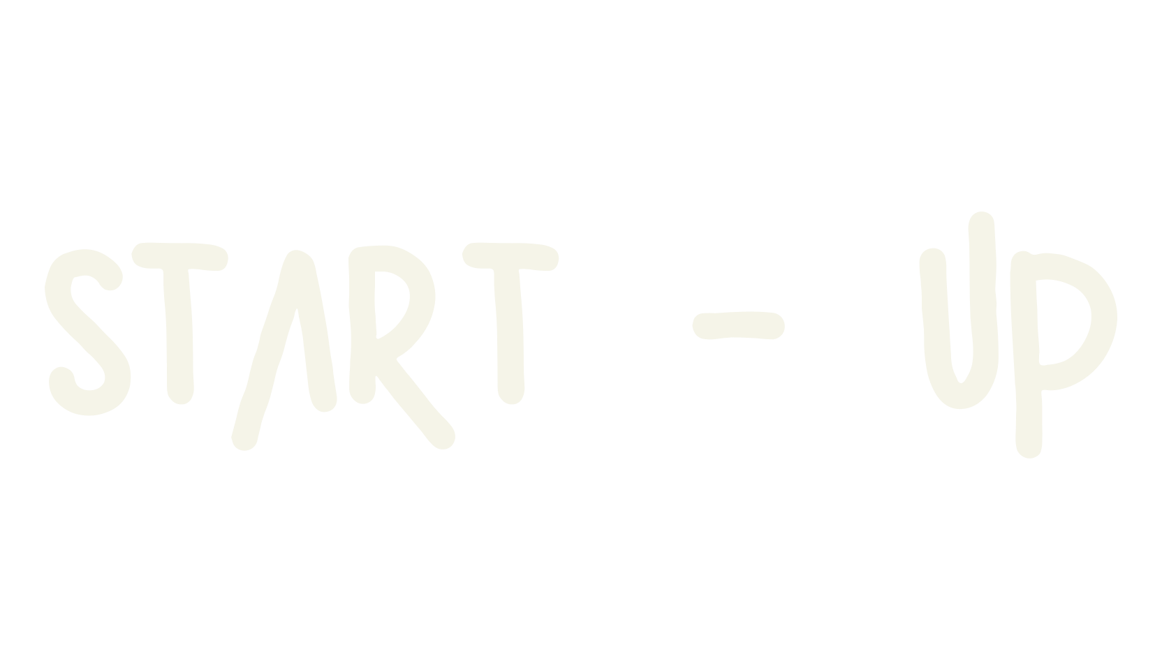 START - UP, cute font preview