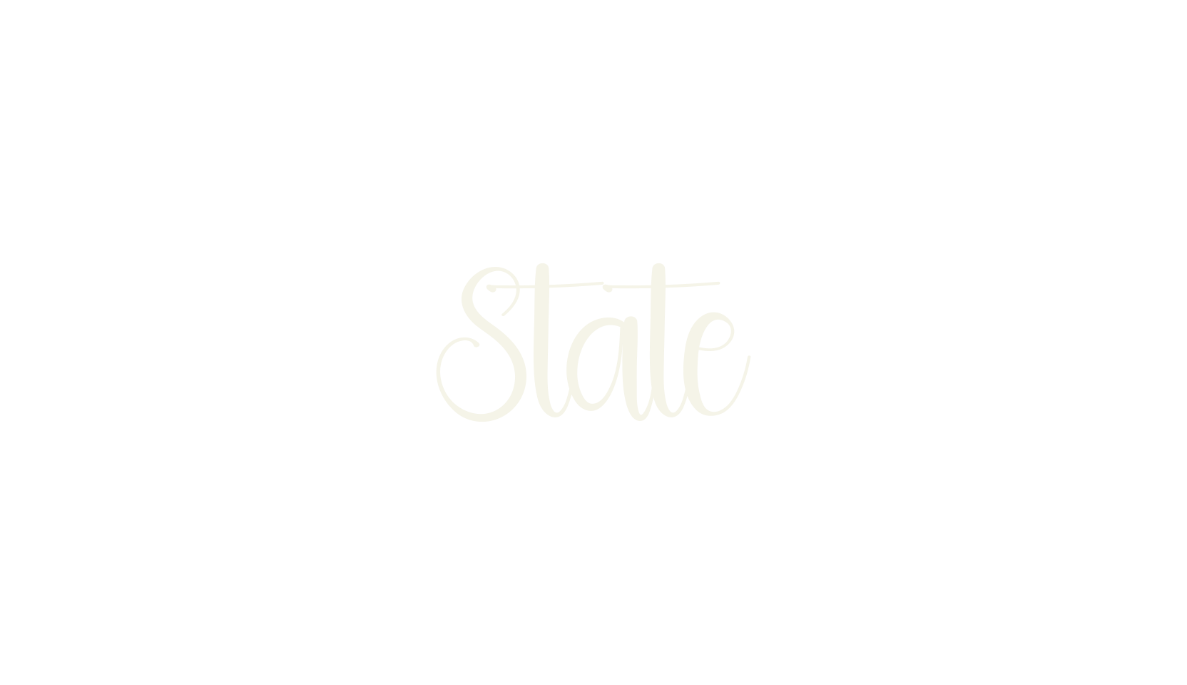 State, lettering font preview