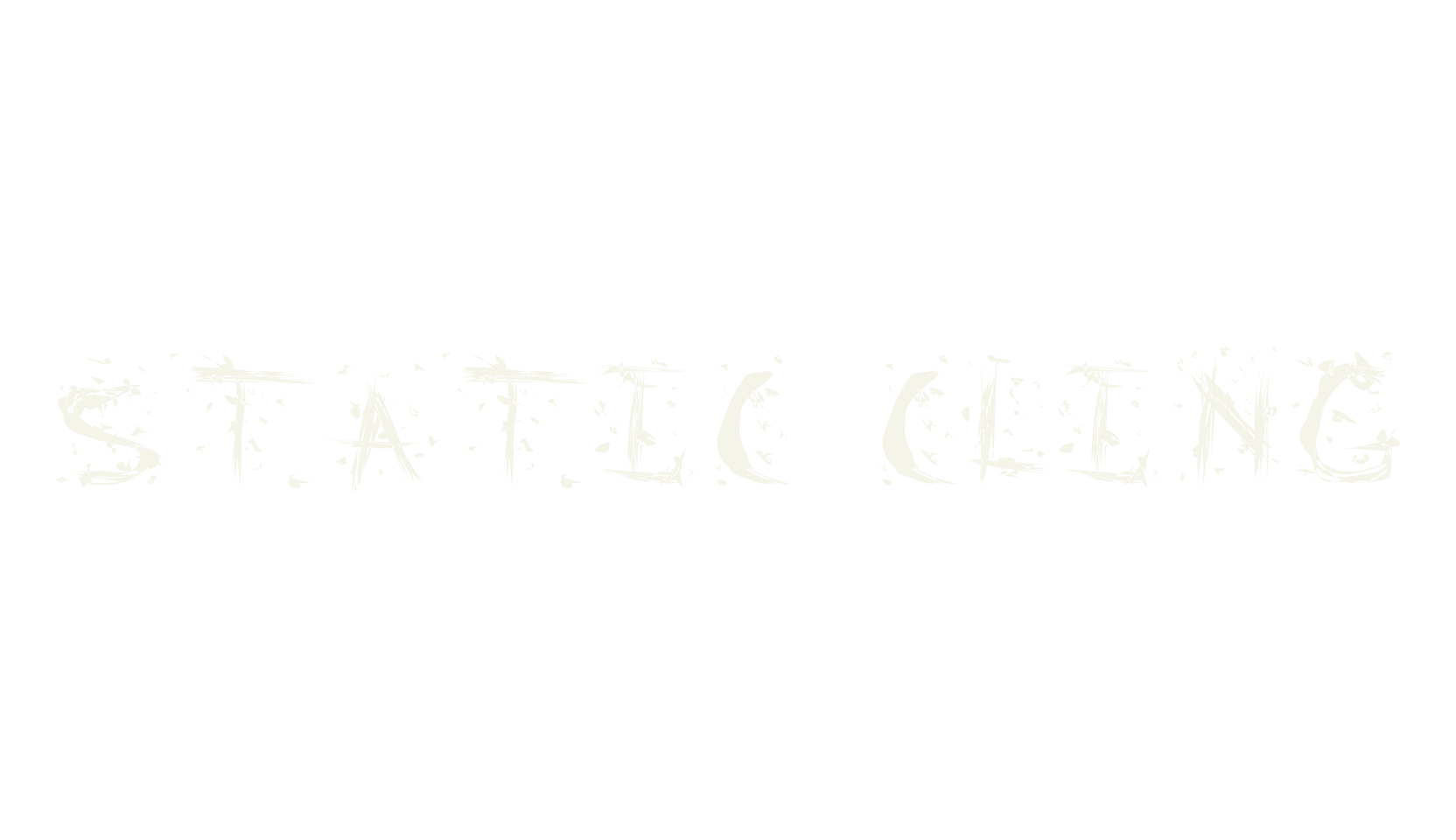 Static Cling, pencil font preview