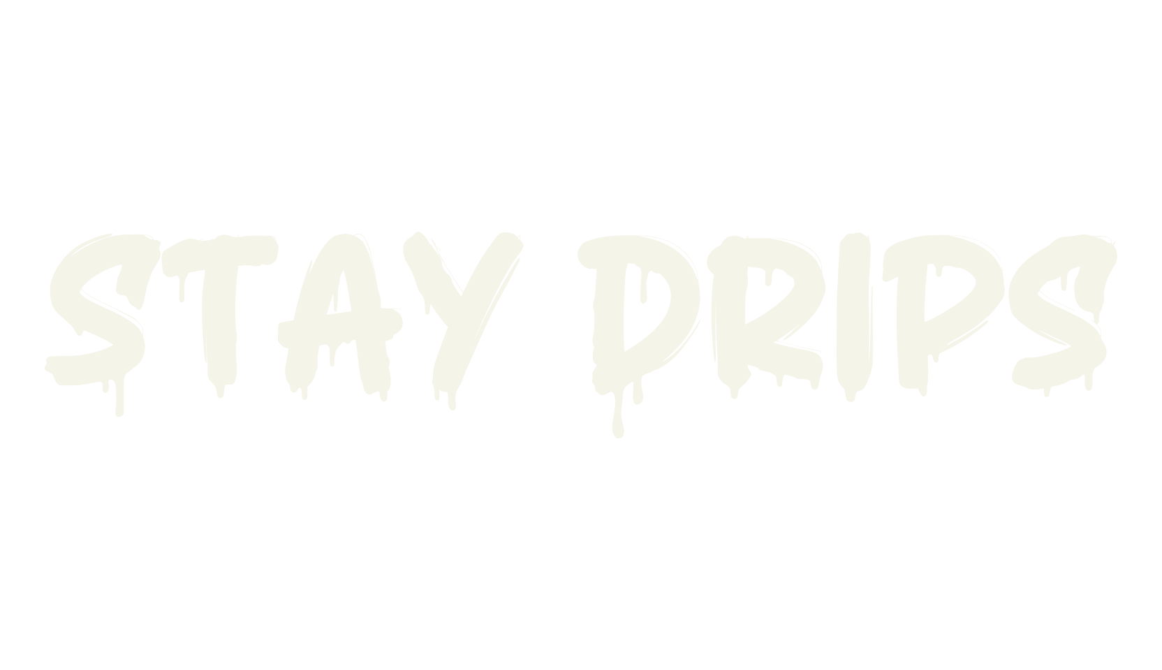 Stay Drips, handwritten font preview