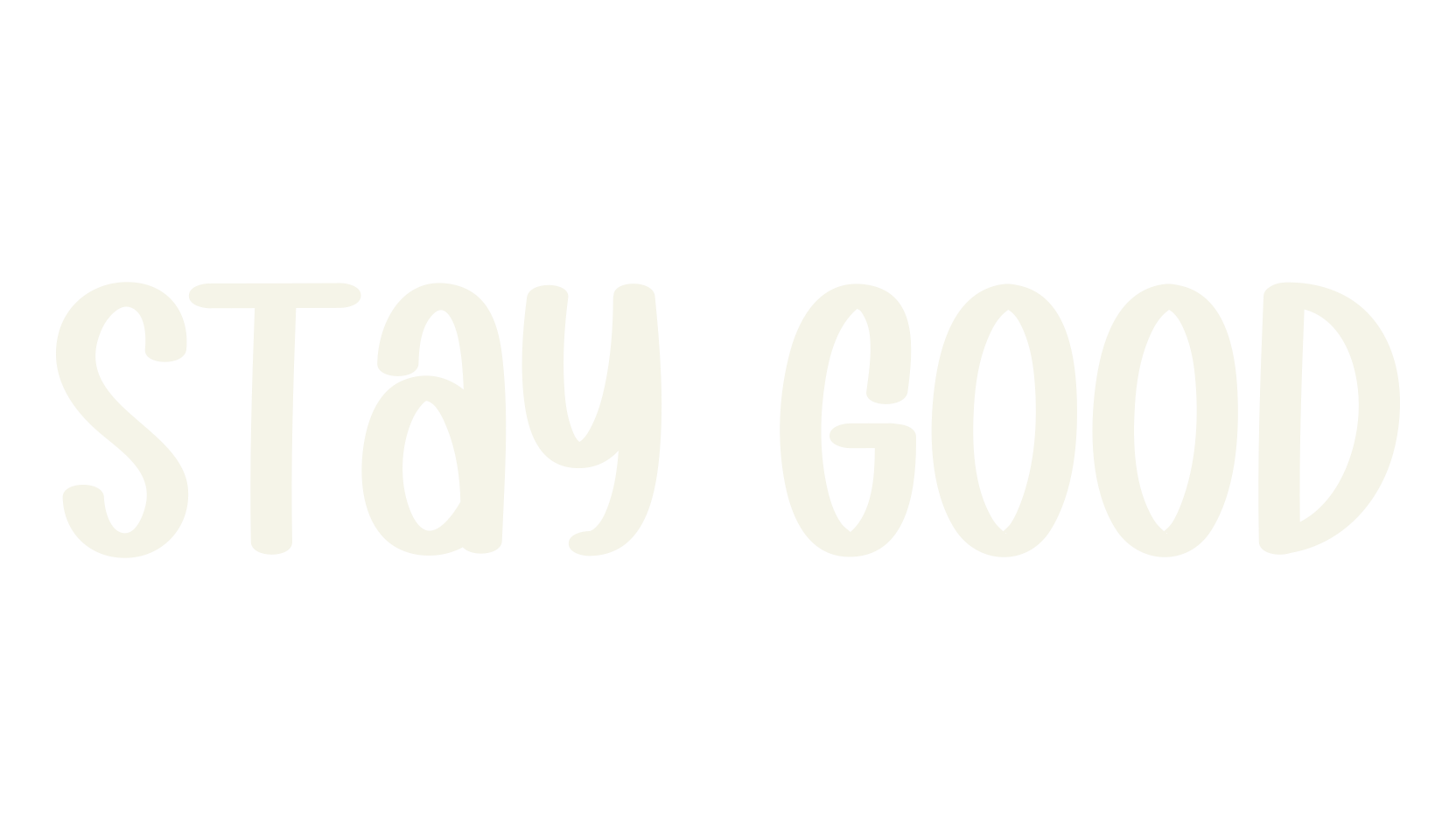 Stay Good, script font preview