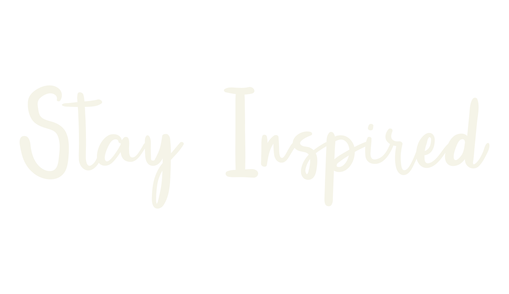 Stay Inspired, cursive font preview
