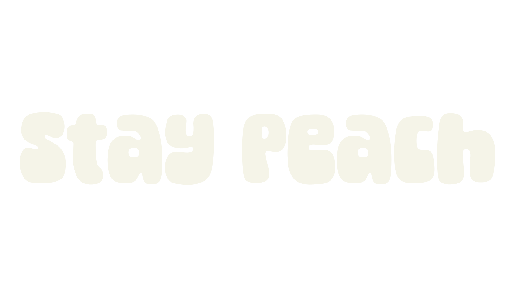 Stay Peach, funky font preview