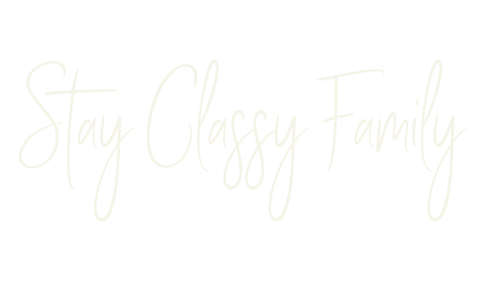 Stay Classy Family, cursive font preview