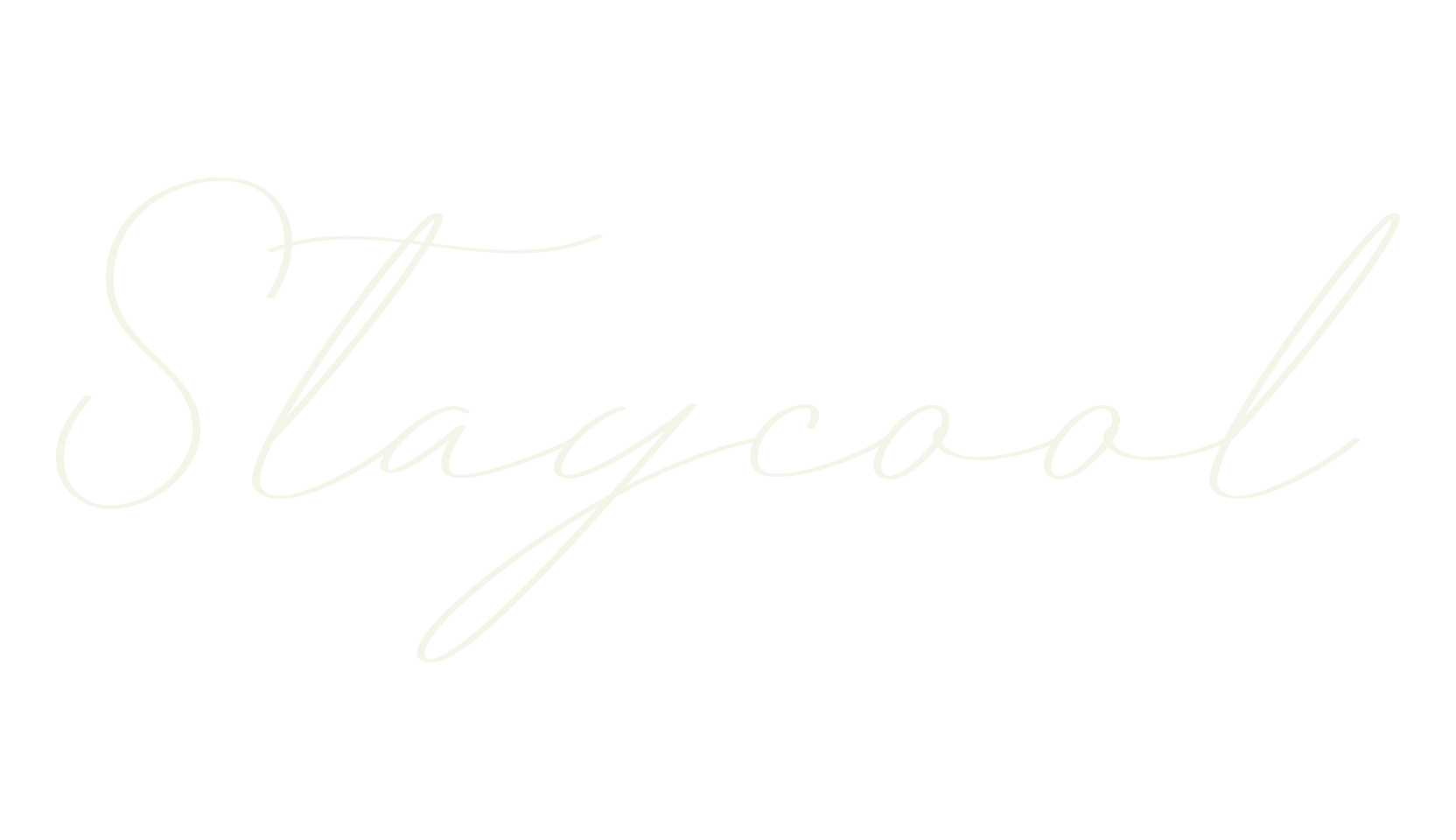 Staycool, calligraphy font preview