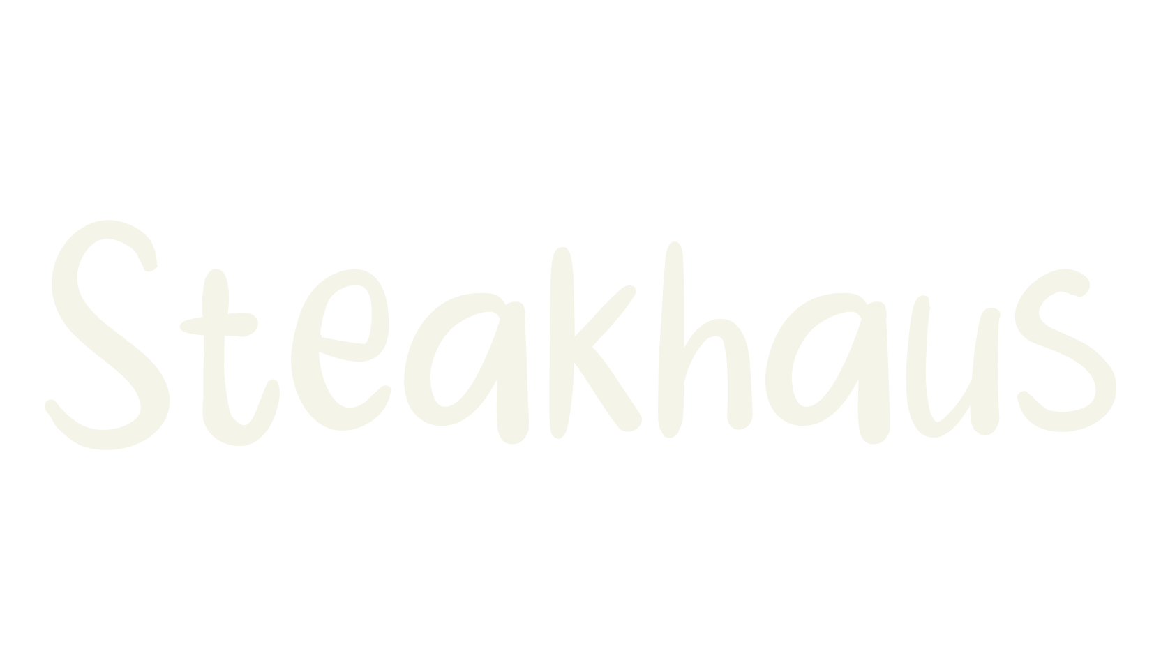 Steakhaus, handwritten font preview