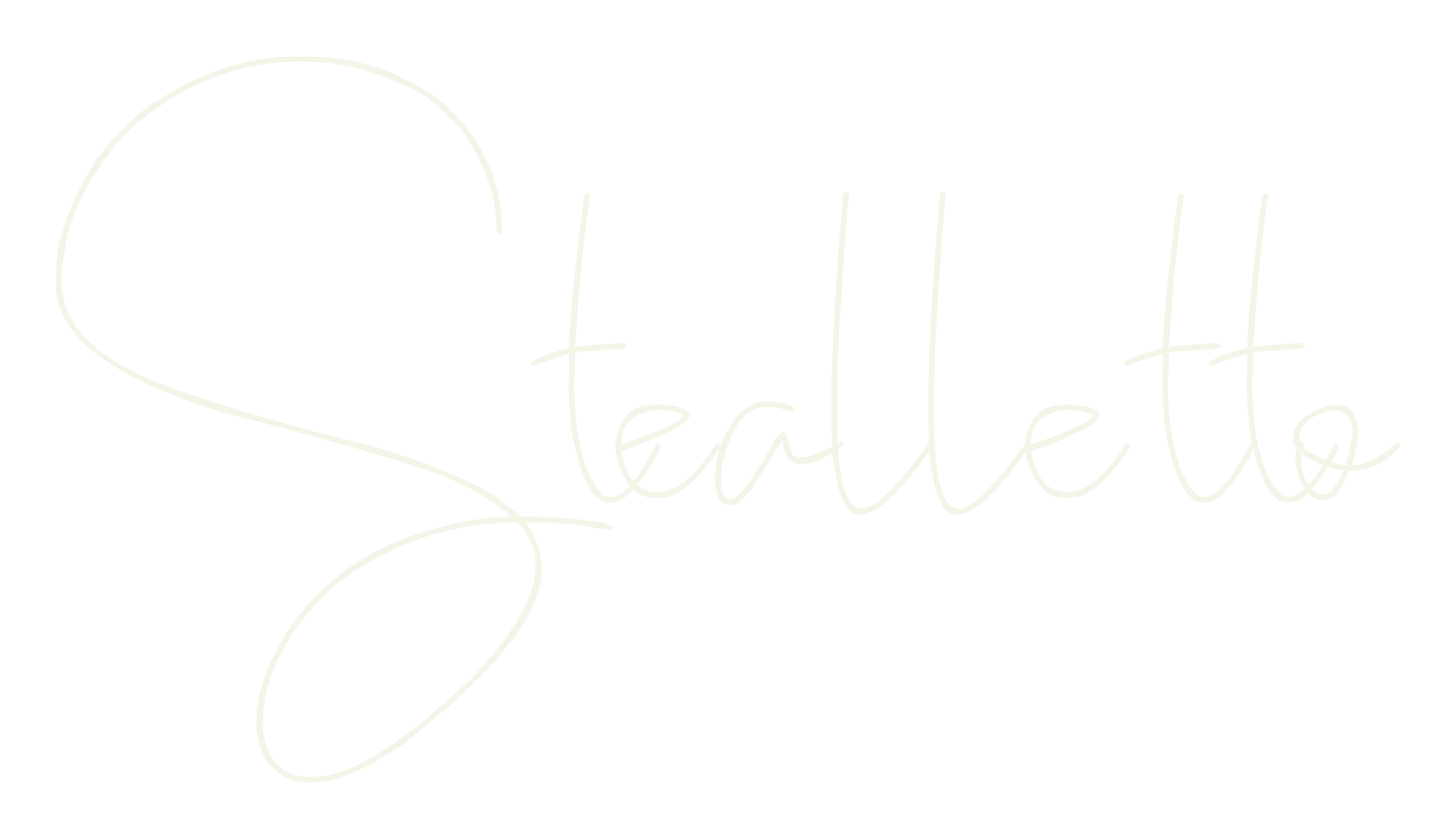 Stealletto, lettering font preview