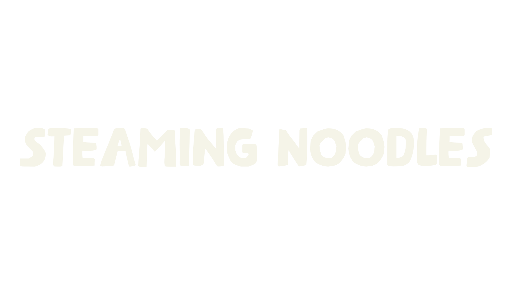 Steaming Noodles, poster font preview