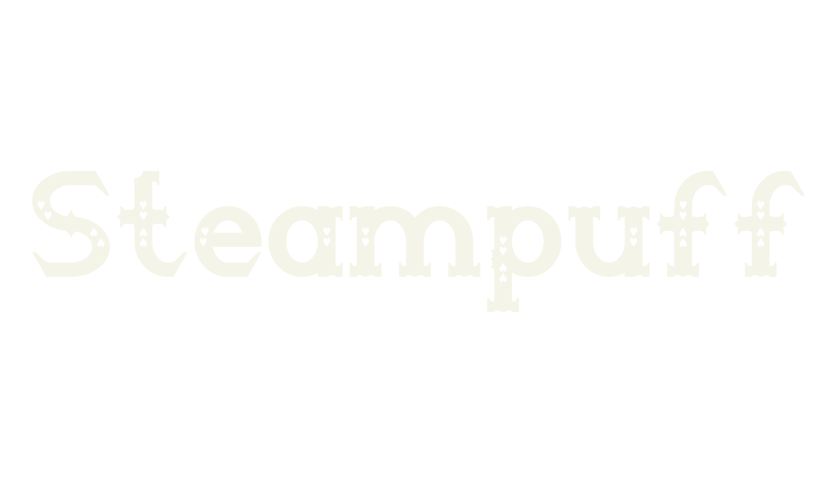 Steampuff, display market font preview