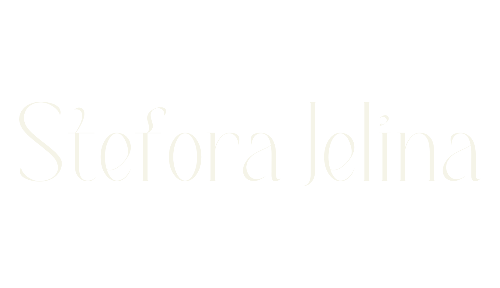 Stefora Jelina, elegant font preview