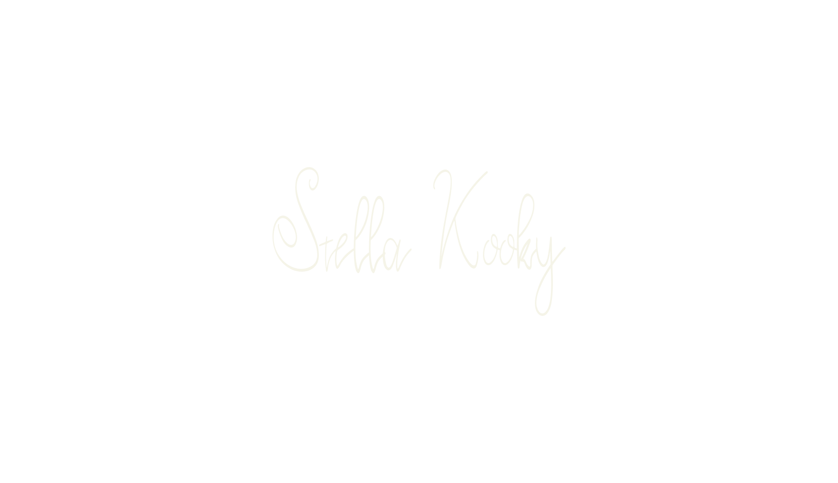 Stella Kooky, cursive font preview