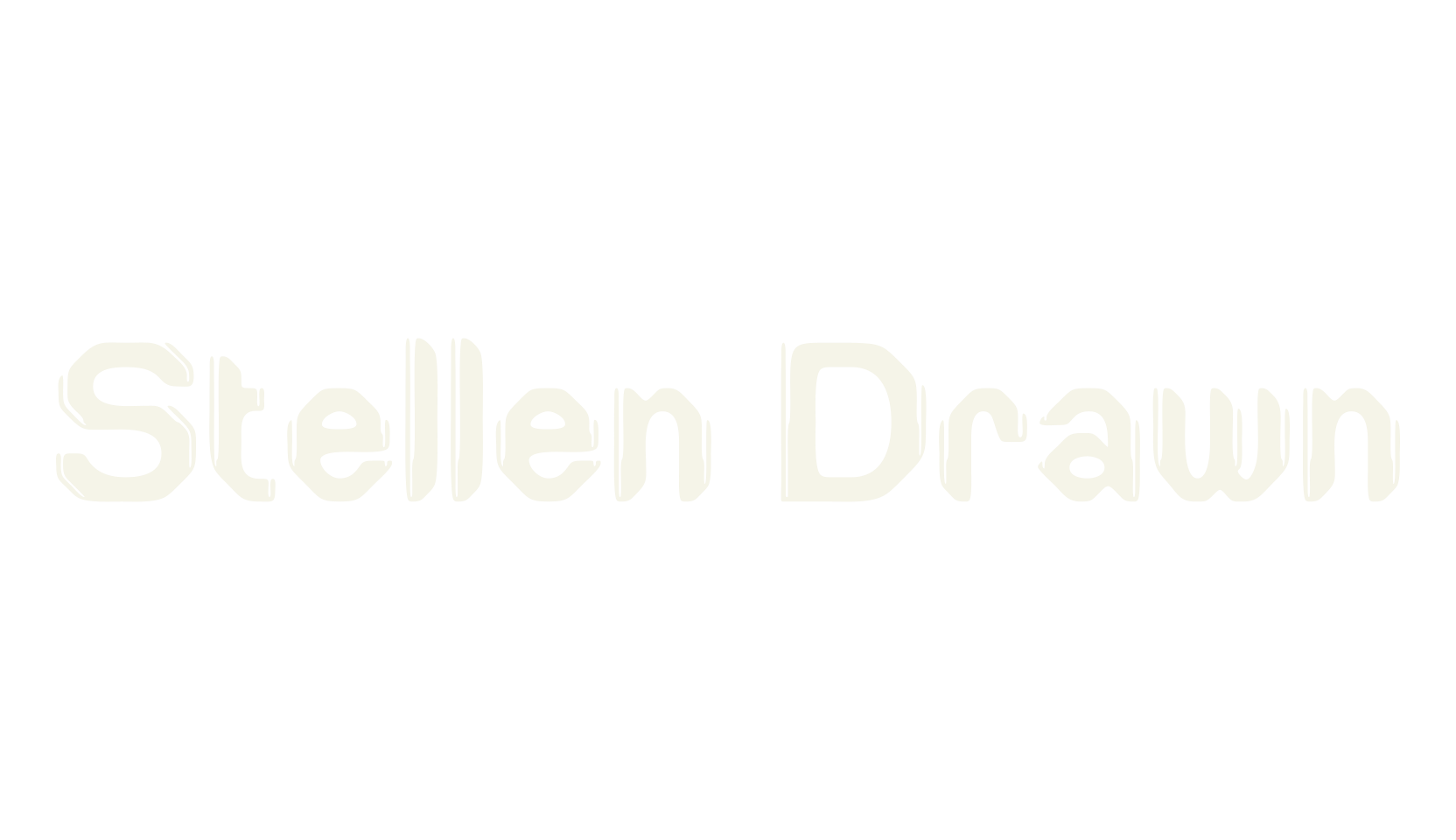 Stellen Drawn, tech font preview