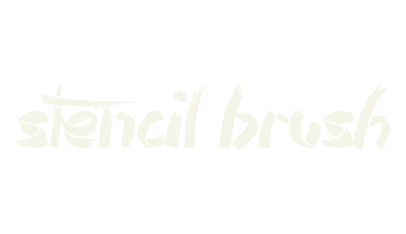 Stencil Brush, fashion script font preview