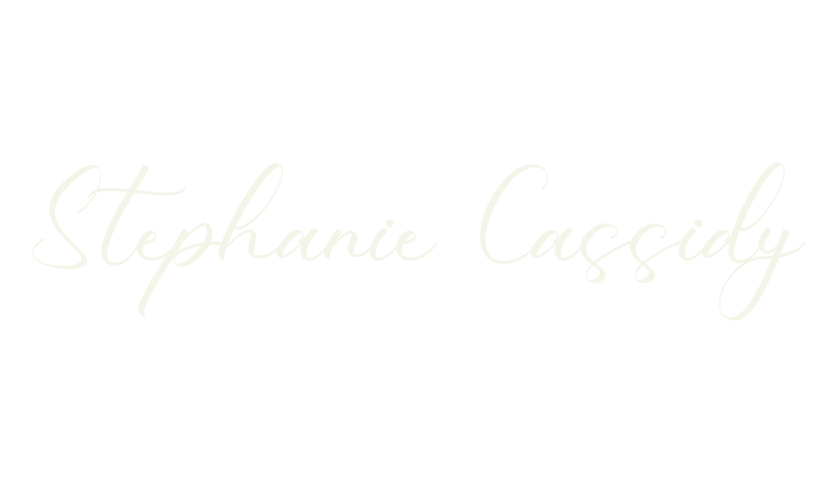 Stephanie Cassidy, calligraphy font preview