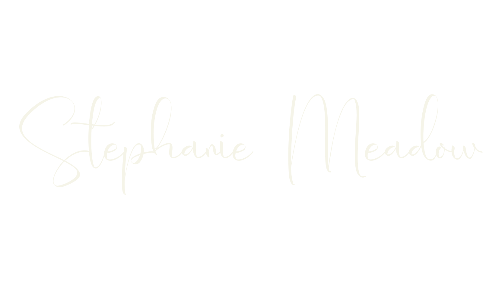 Stephanie Meadow, calligraphy font preview