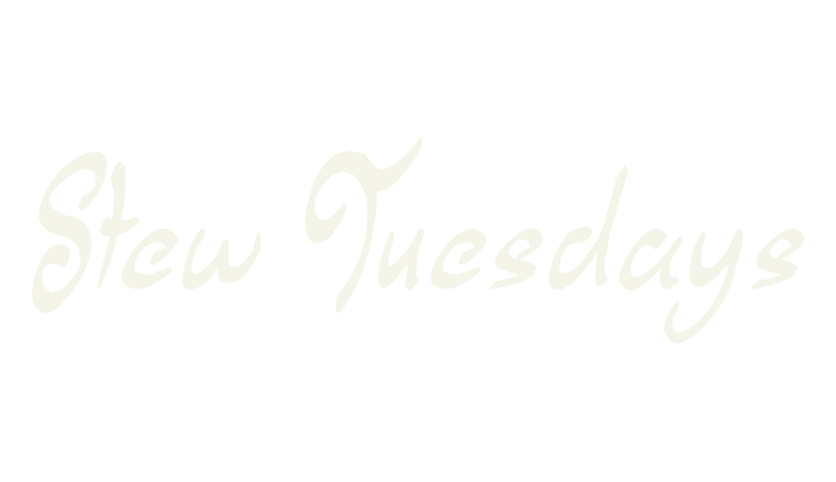 Stew Tuesdays, fashion script font preview