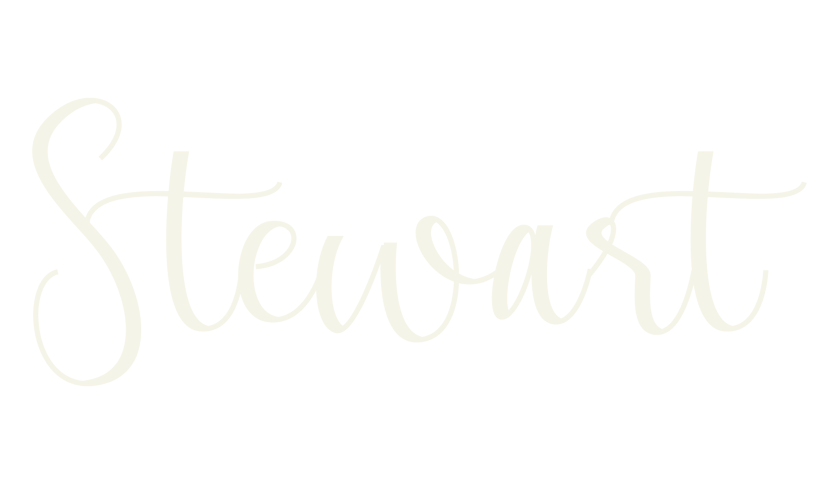 Stewart, calligraphy font preview