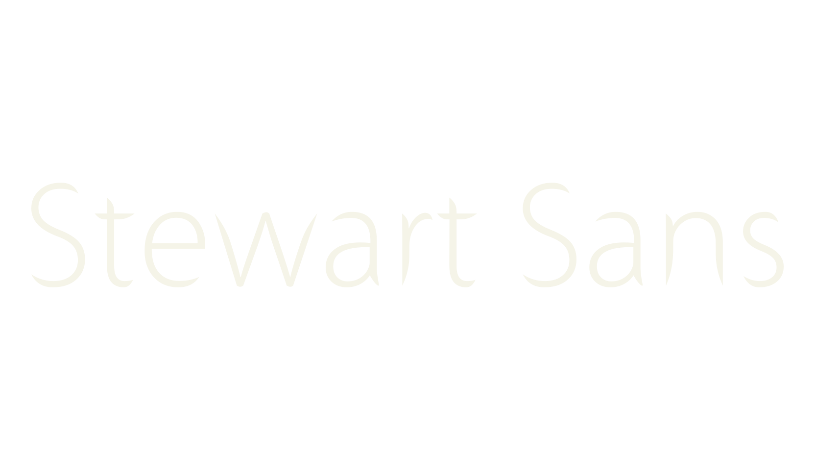 Stewart Sans, sans serif font preview