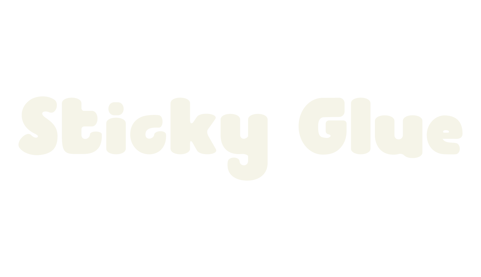 Sticky Glue, children font preview