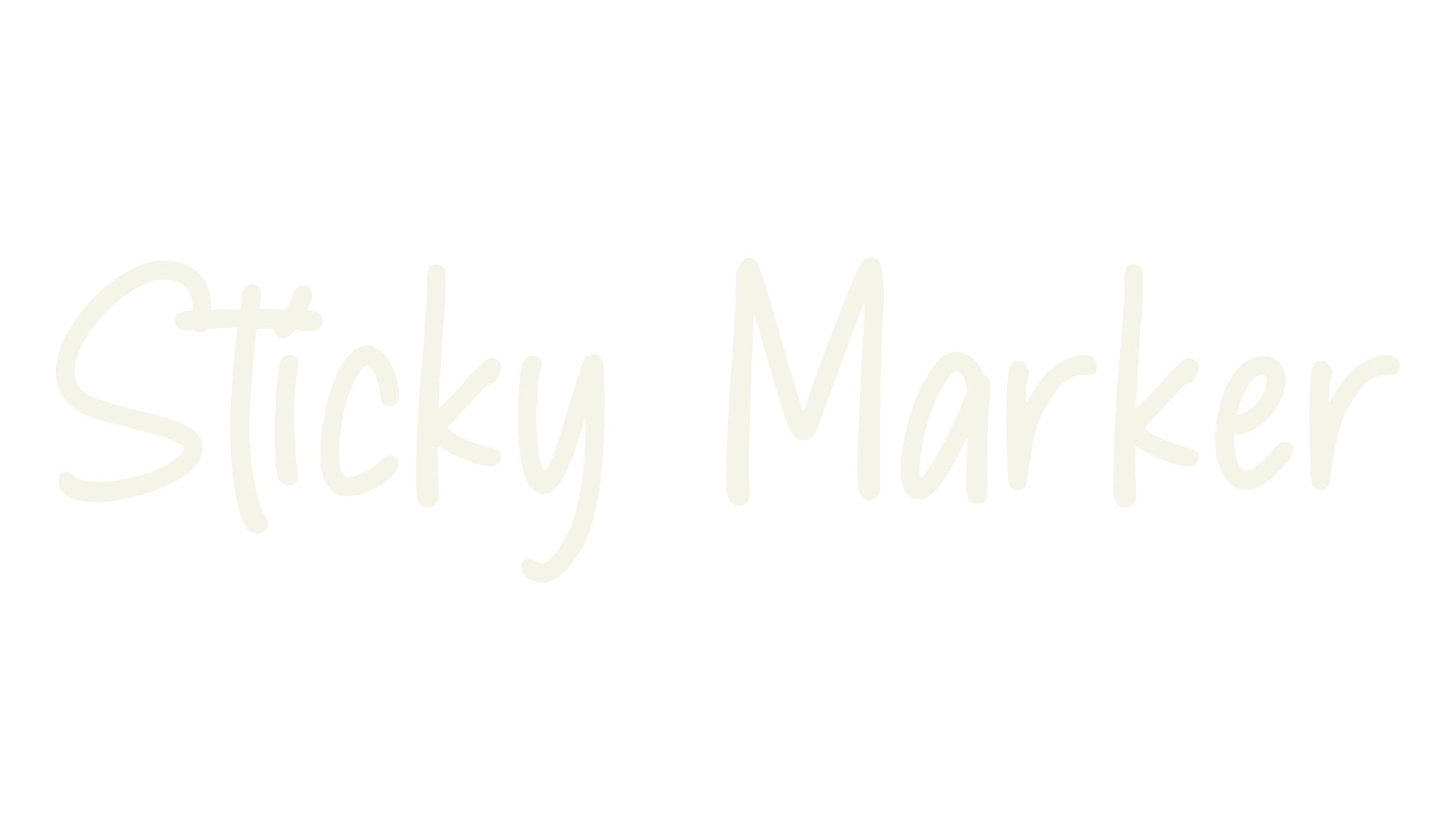 Sticky Marker, fashion sign font preview