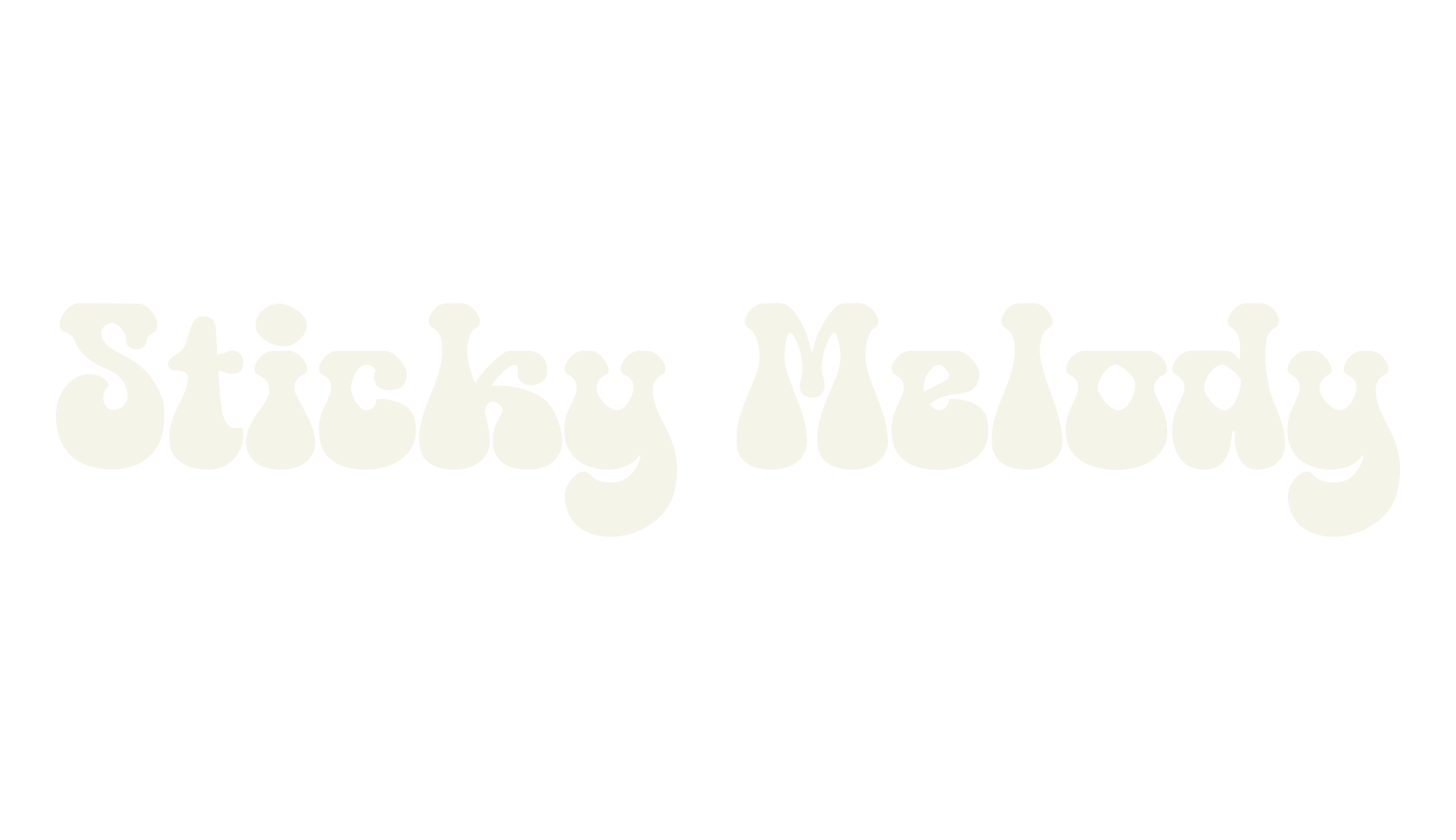 Sticky Melody, handwritten font preview