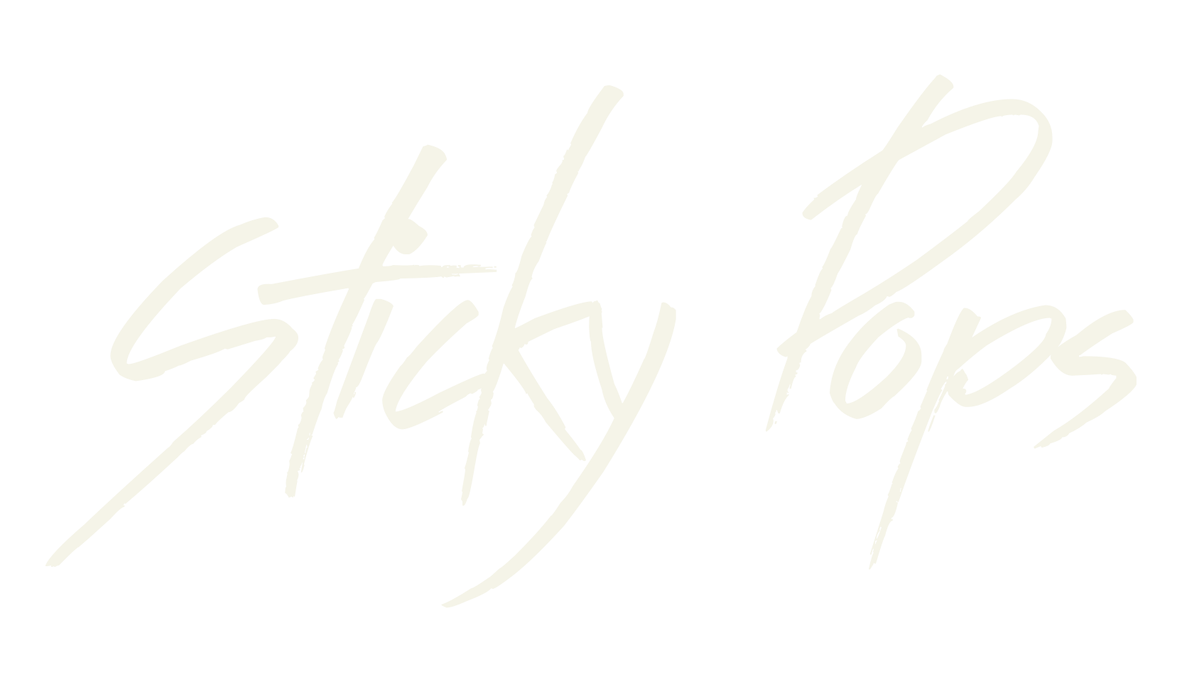 Sticky Pops, handwritten font preview