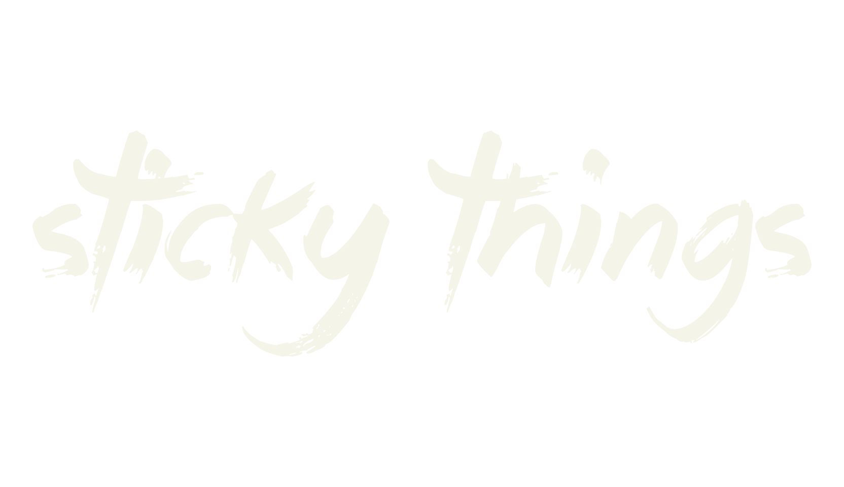 Sticky Things, fashion script font preview