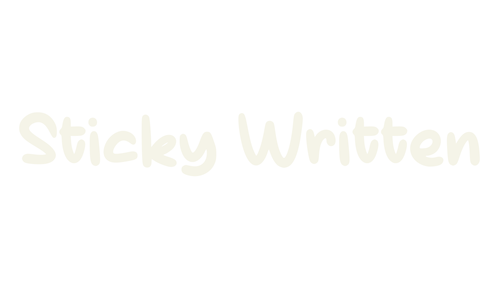 Sticky Written, handwriting font preview