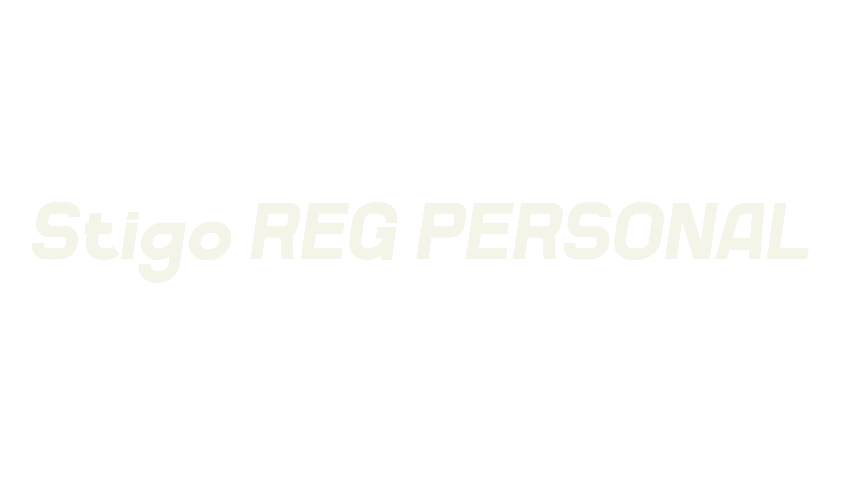 Stigo REG PERSONAL, display font preview