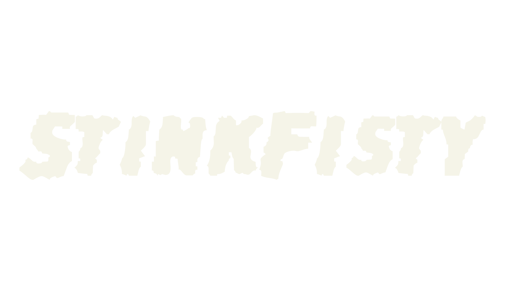 StinkFisty, wavy font preview